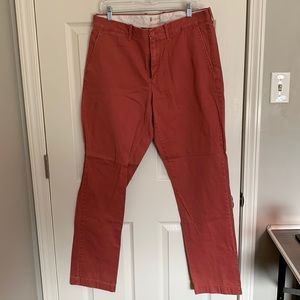J Crew Red Chinos 34x34
